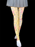 Klimt Tights Women – Gustav Klimt Art Print Pantyhose | The Kiss Inspired Stockings | Y2K Aesthetic Patterned Tights | Unique Gift