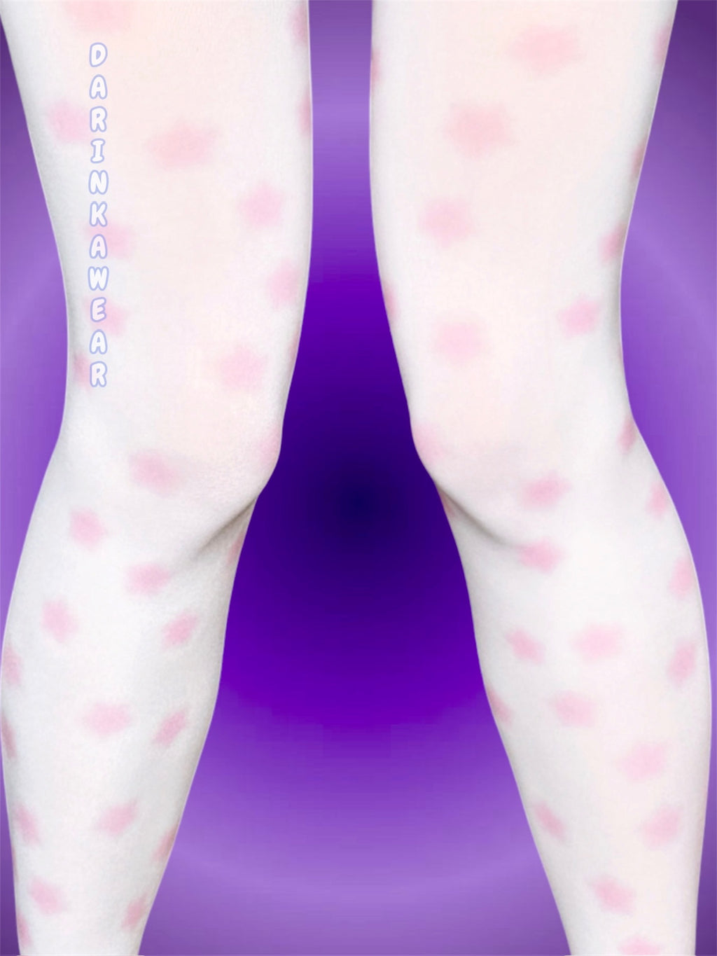 Blush Star Tights, Pink Star Print Pantyhose, Coquette Y2K Aesthetic Tights