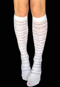 Music Notes Thigh High Socks – Aesthetic Y2K Alt Gothic Stockings