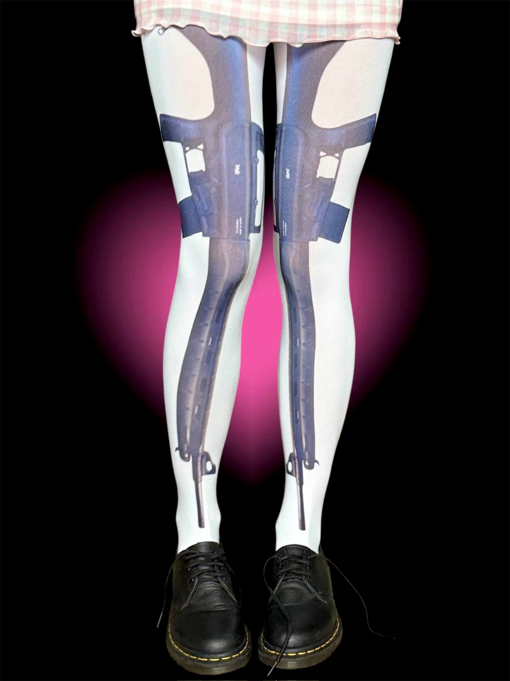 Gun Print Tights – Y2K Grunge Alt Aesthetic tights