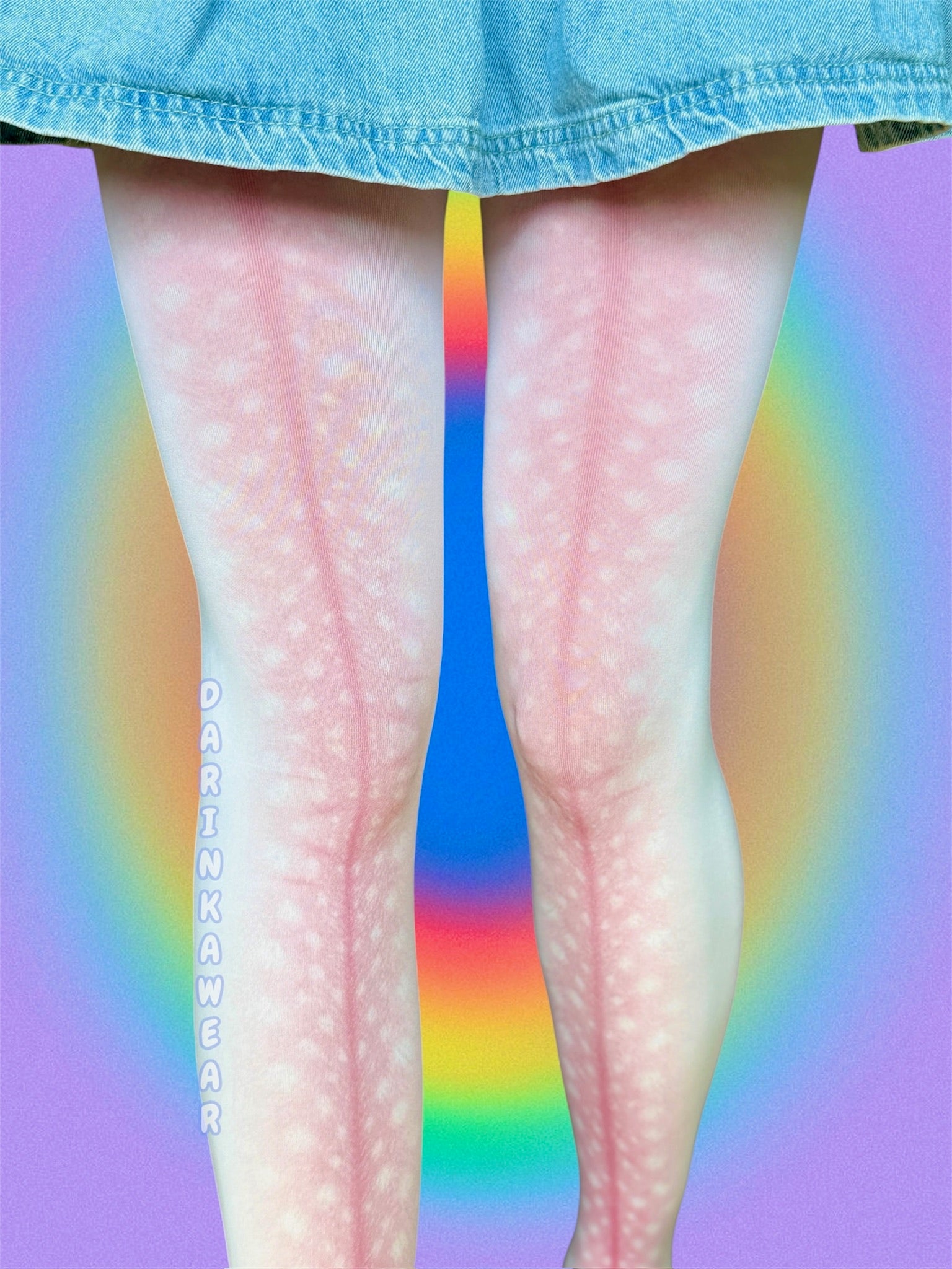 Deer Print Tights Aesthetic, Fawn Pattern Tights, Soft Pink Tights