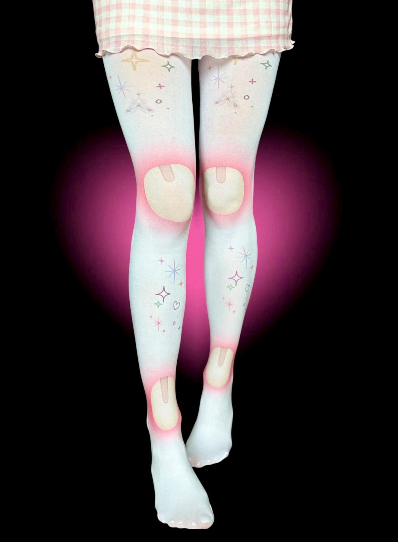 Y2K Doll Joint Tights – Kawaii Dollcore Stockings | Fairy Kei Coquette Alt Goth Legwear