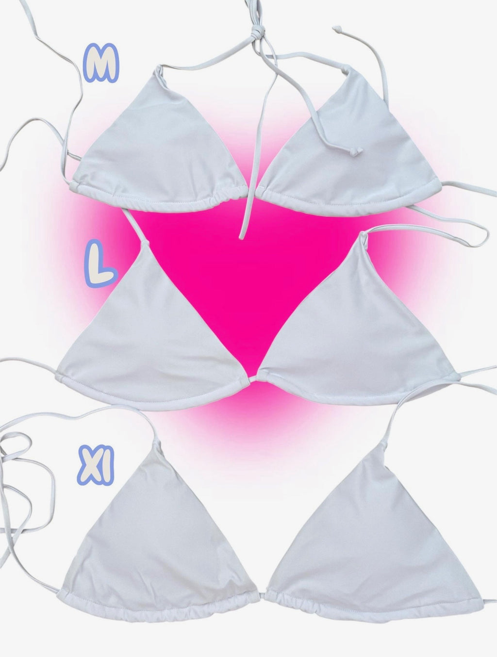 Bite Me Cat Bikini – White Triangle Bikini with Black Kitten Print | Edgy Y2K Swimwear