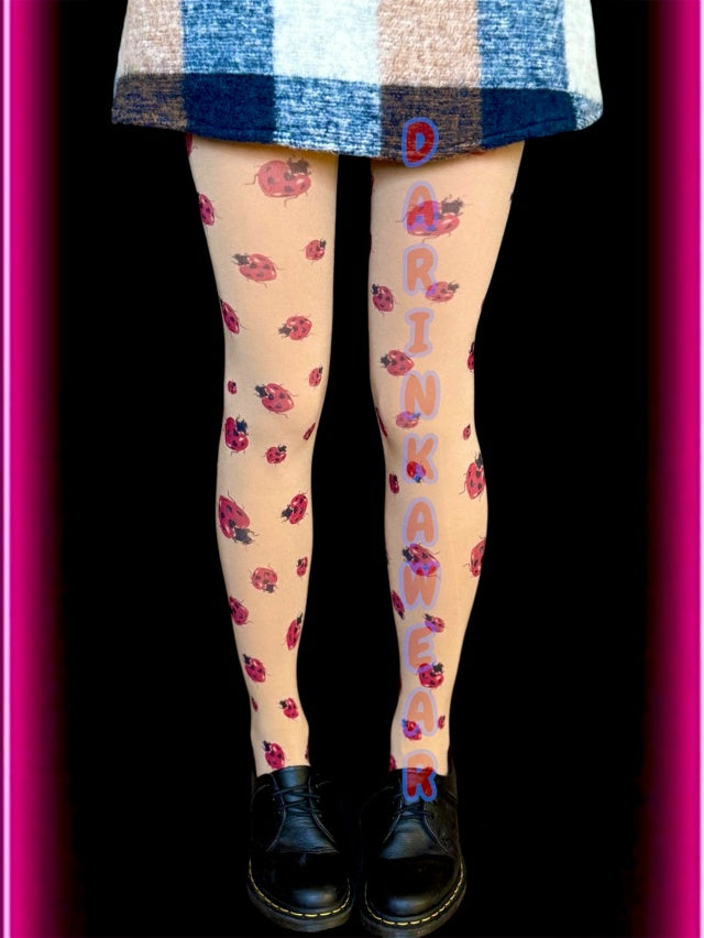 Ladybug Tights – Personalized Cute Y2K Aesthetic Pantyhose