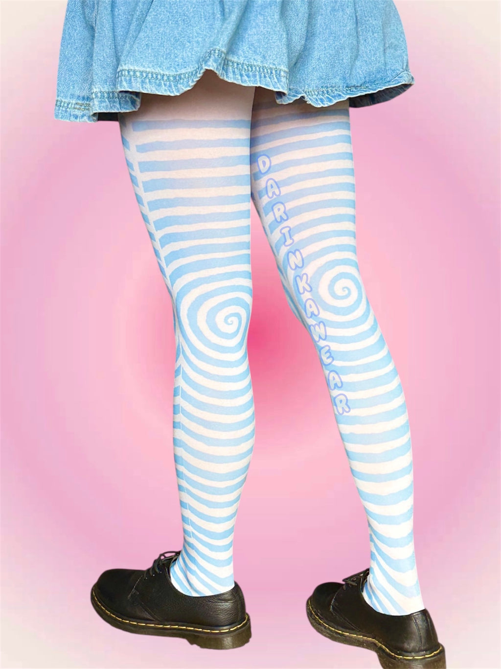 Hypnotic Sky Striped Tights — 80 Den | Gift Wrapped