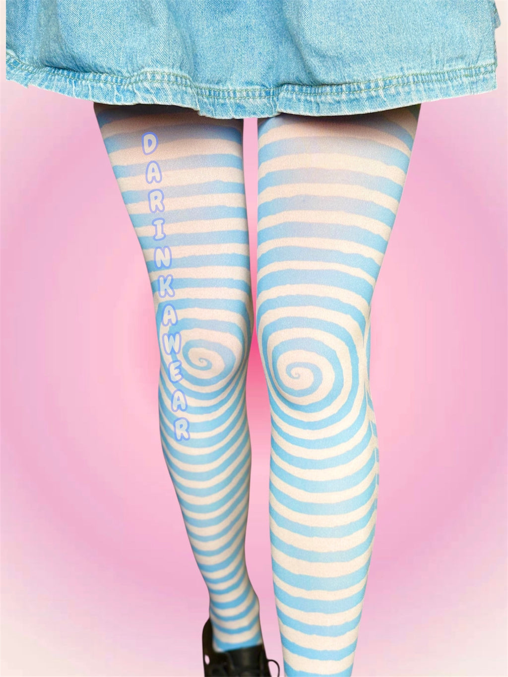Hypnotic Sky Striped Tights — 80 Den | Gift Wrapped