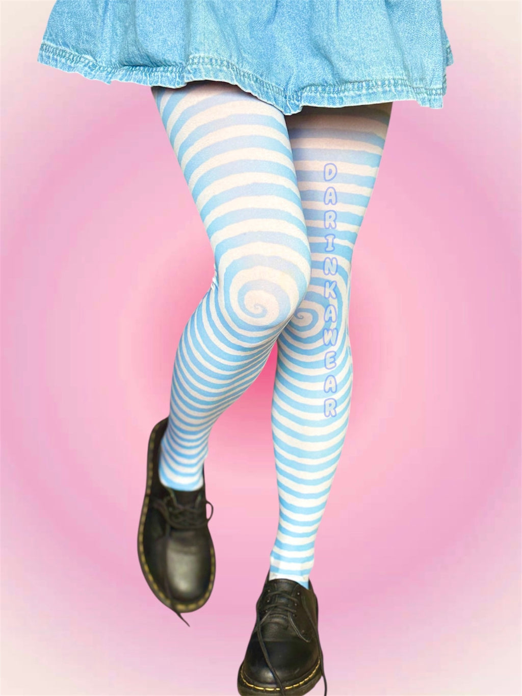 Hypnotic Sky Striped Tights — 80 Den | Gift Wrapped