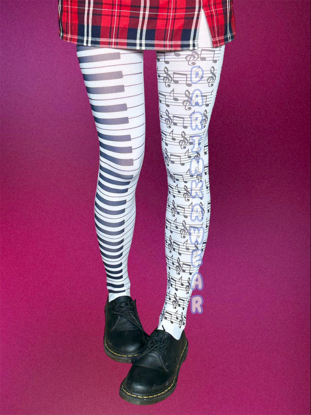Music Note Tights | Piano Keyboard Stockings |Musician Gift