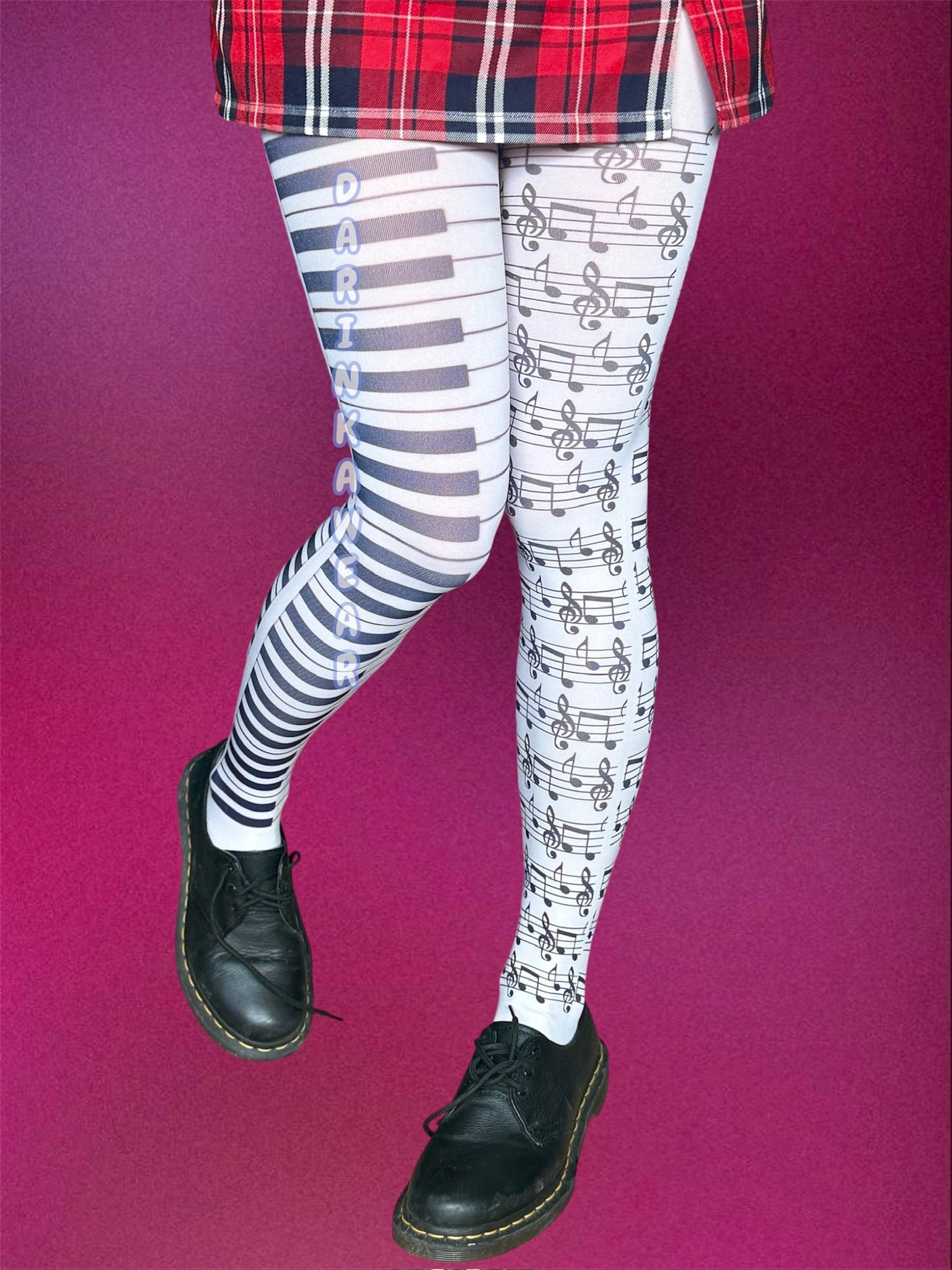 Music Note Tights | Piano Keyboard Stockings |Musician Gift