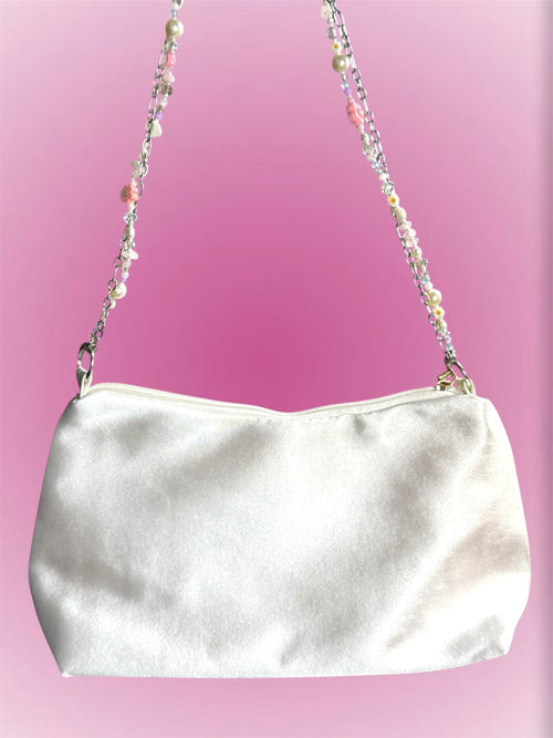 Baby Deer Bag | Y2K Satin Shoulder Bag | Coquette Animal Purse | Vintage Kawaii Aesthetic Handbag