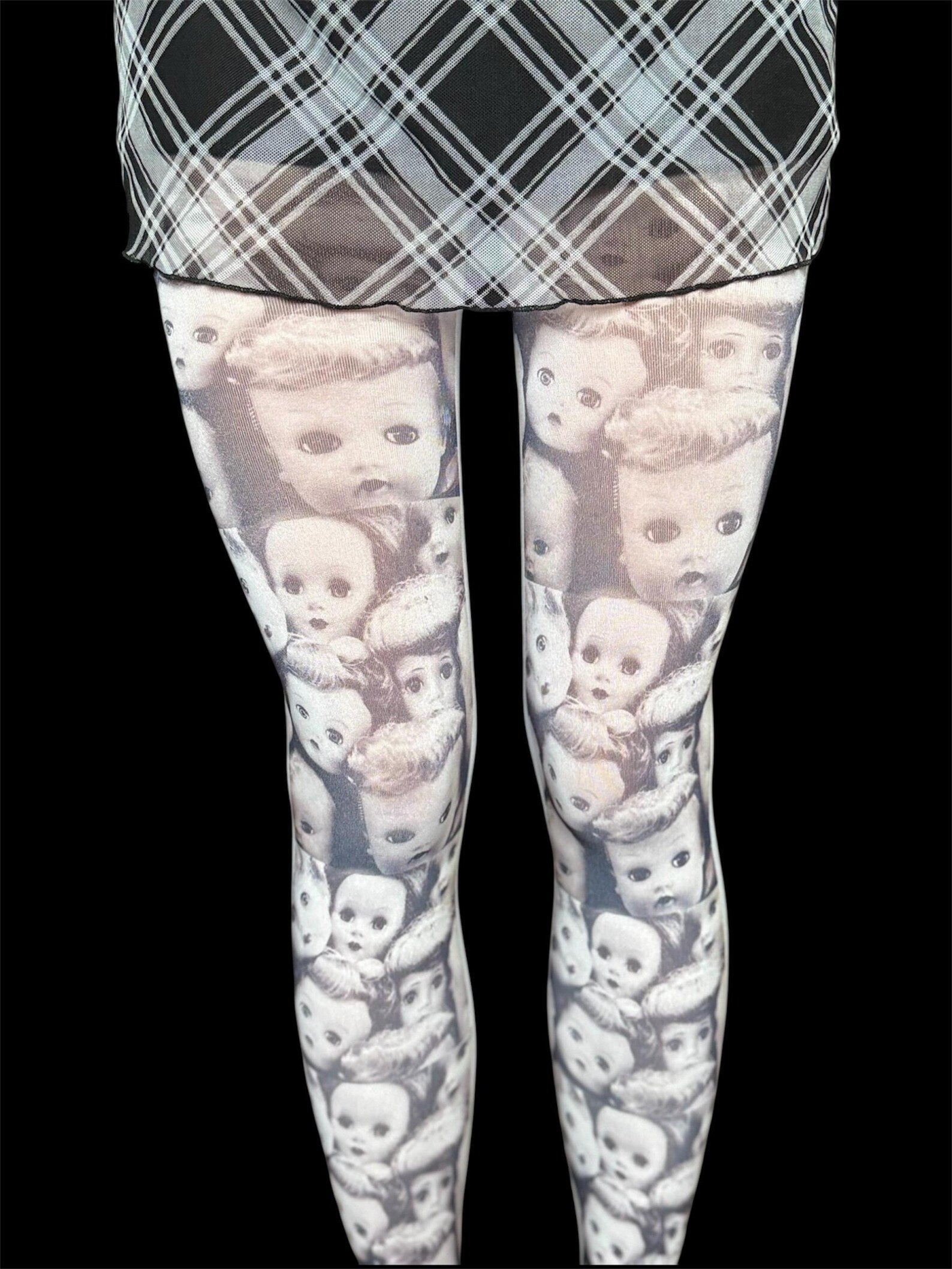 Doll Face Tights — Creepy Cute Statement Tights