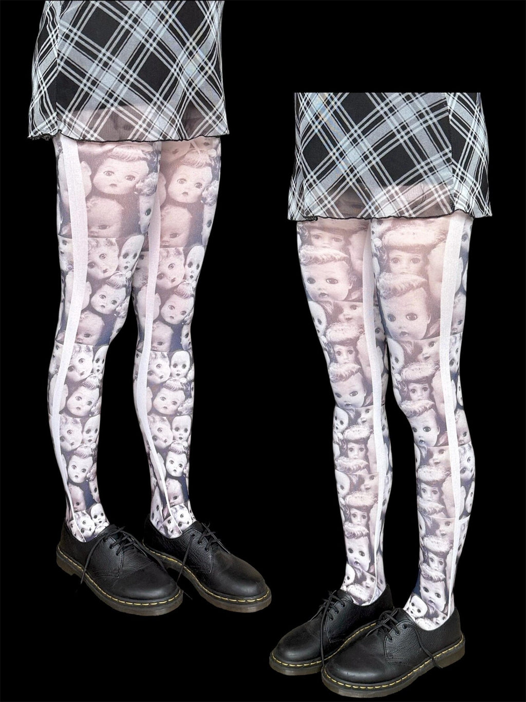 Doll Face Tights — Creepy Cute Statement Tights