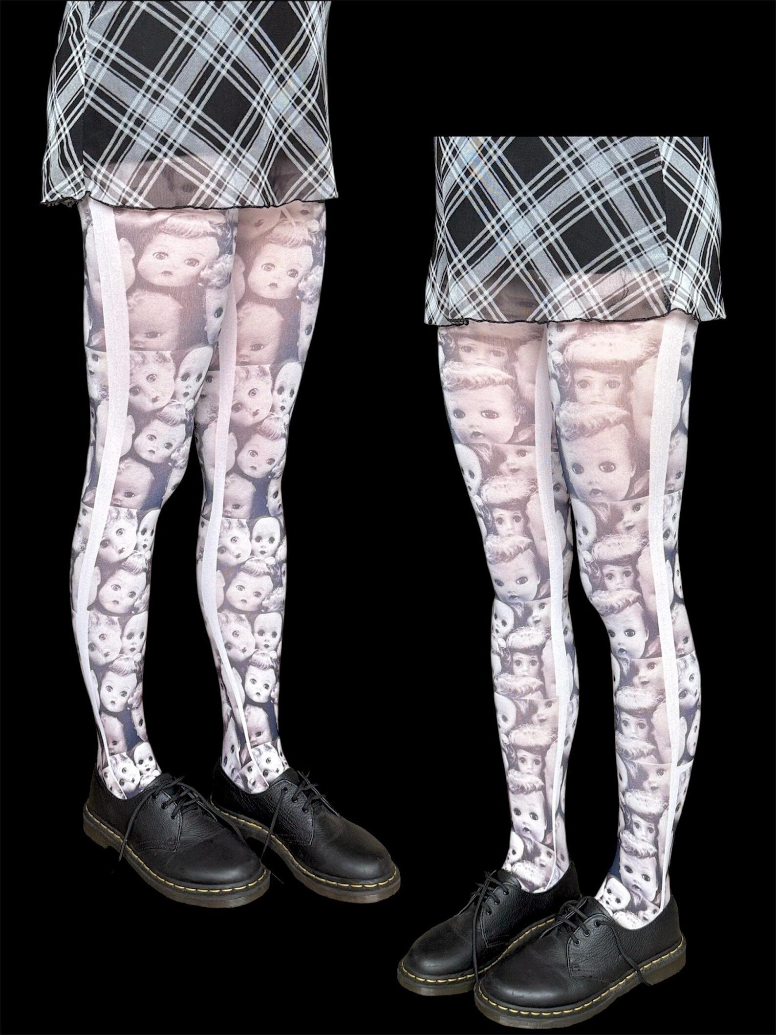 Doll Face Tights — Creepy Cute Statement Tights