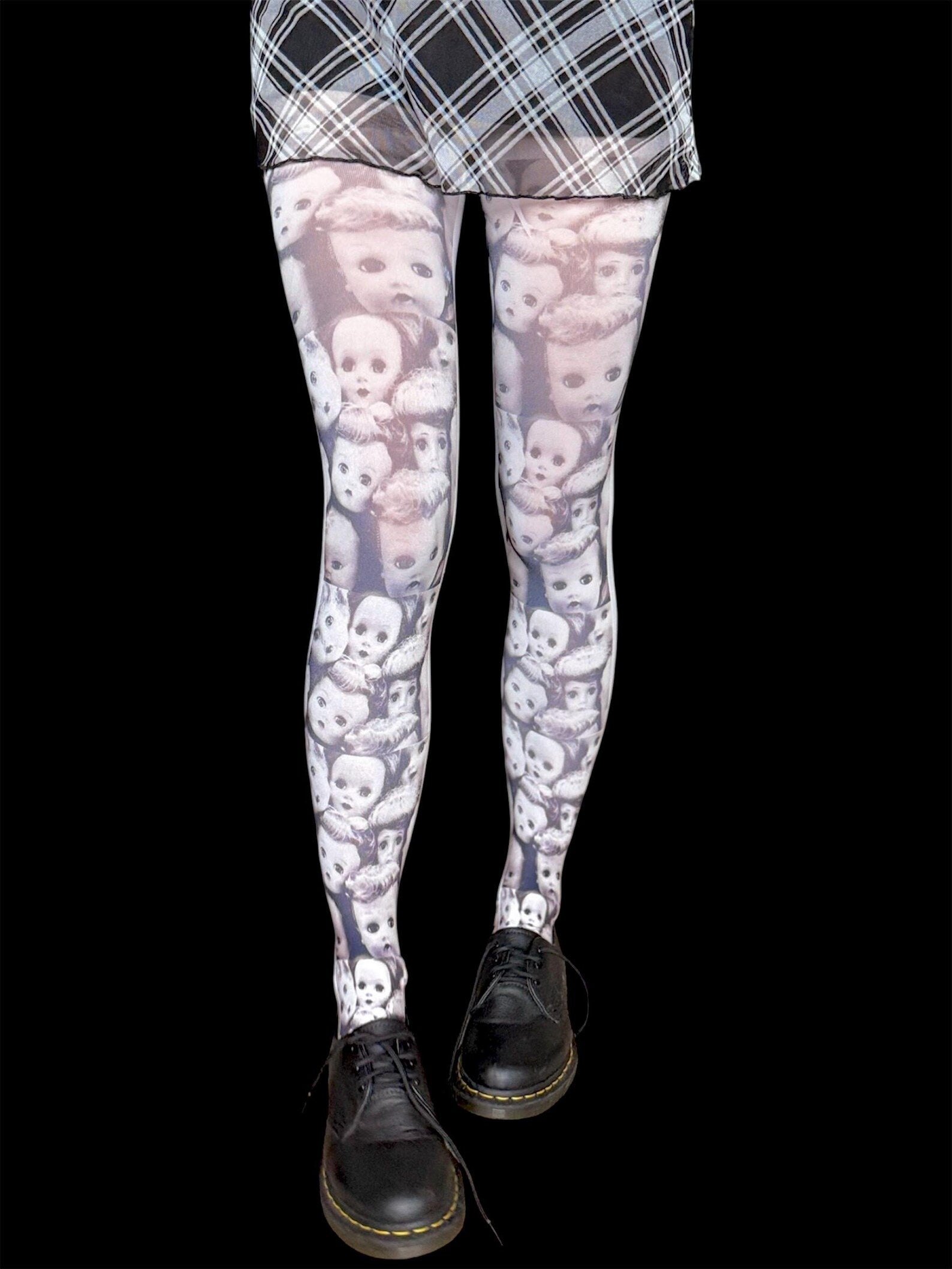 Doll Face Tights — Creepy Cute Statement Tights