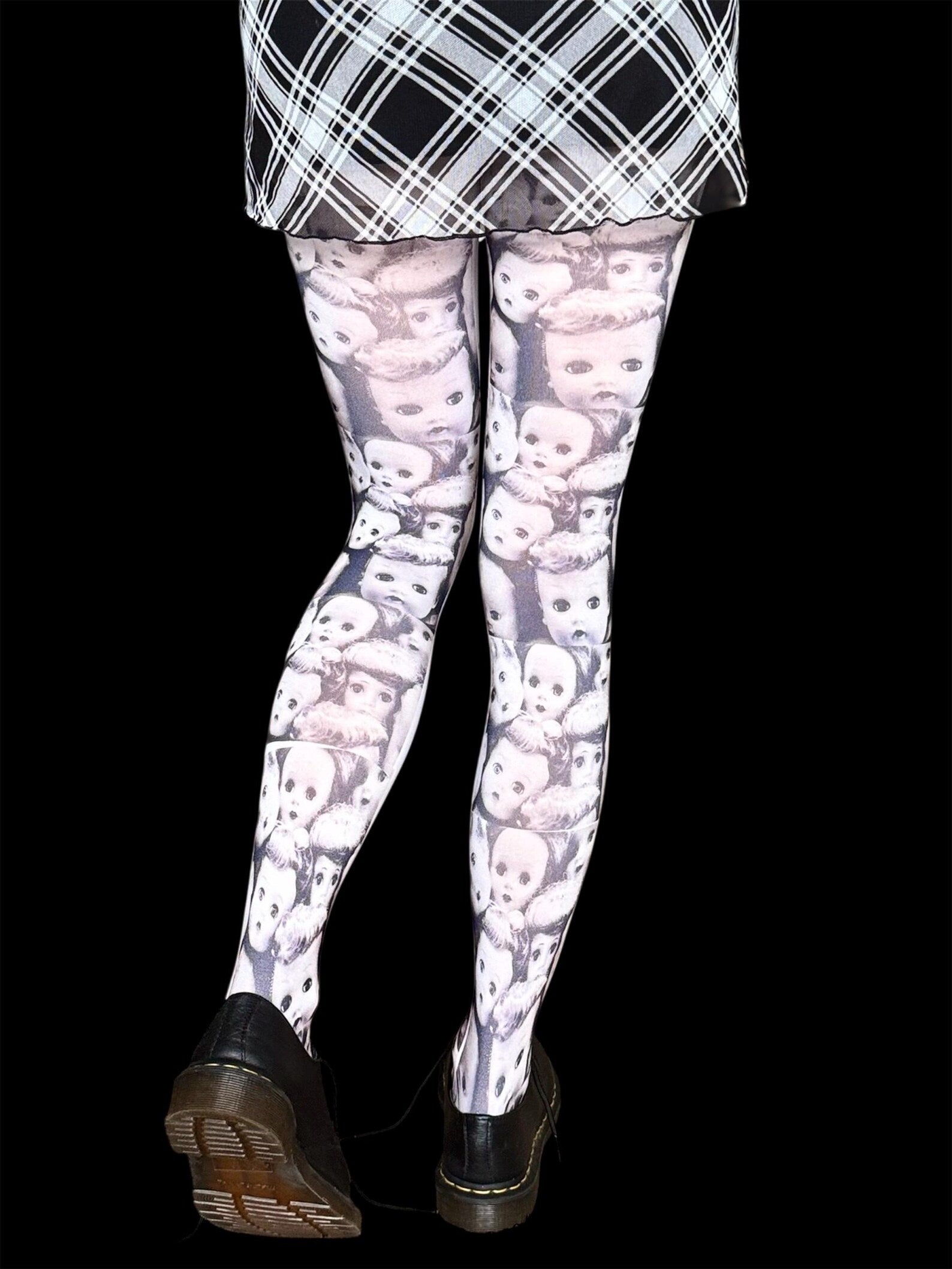 Doll Face Tights — Creepy Cute Statement Tights