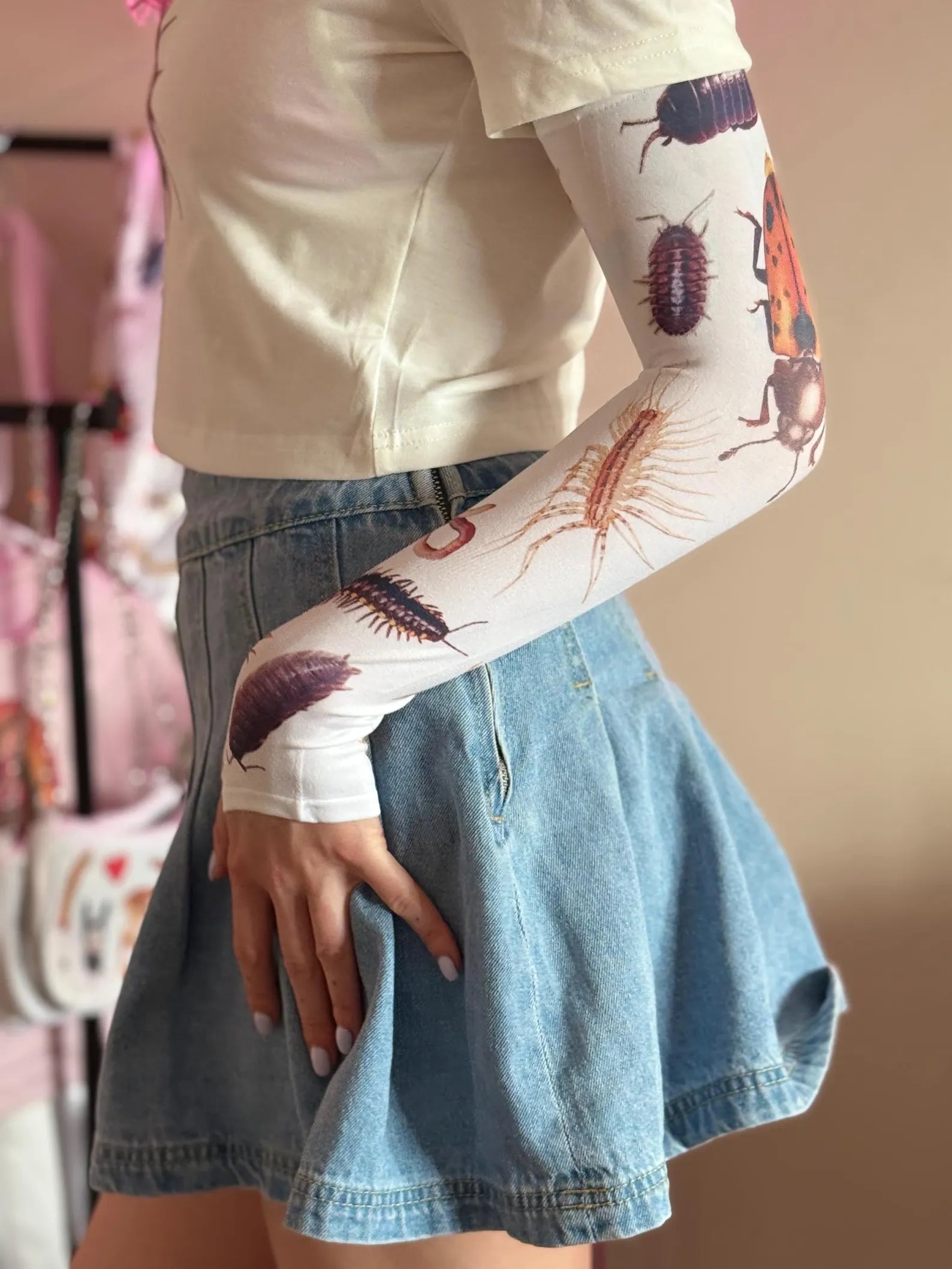 Insect Arm Sleeves — Dark Nature Print