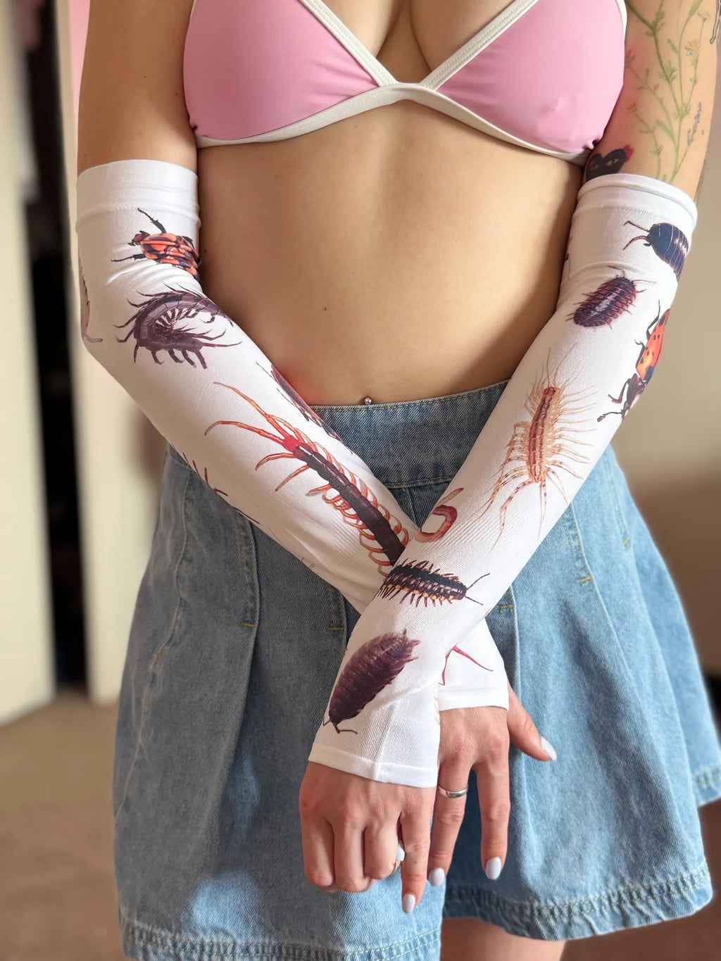 Insect Arm Sleeves — Dark Nature Print