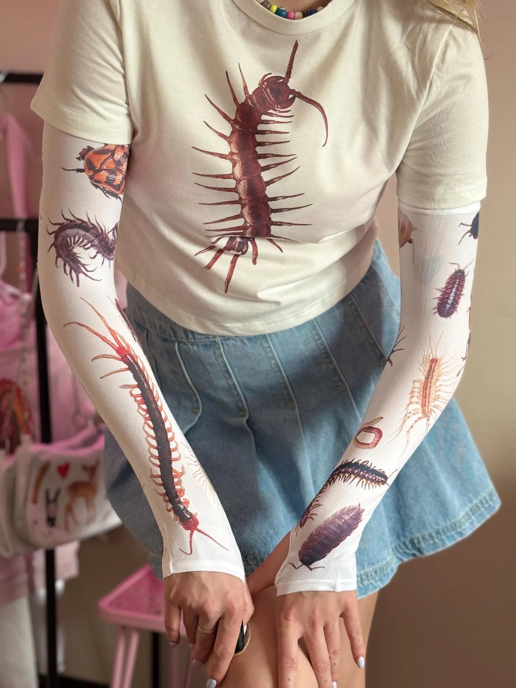 Insect Arm Sleeves — Dark Nature Print