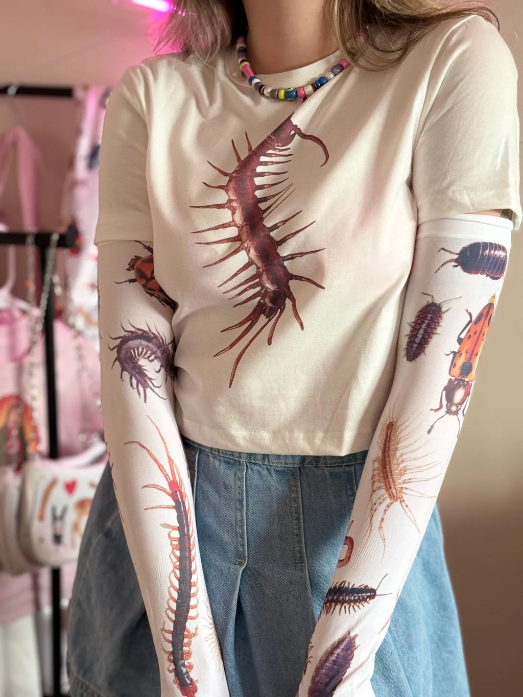 Insect Arm Sleeves — Dark Nature Print