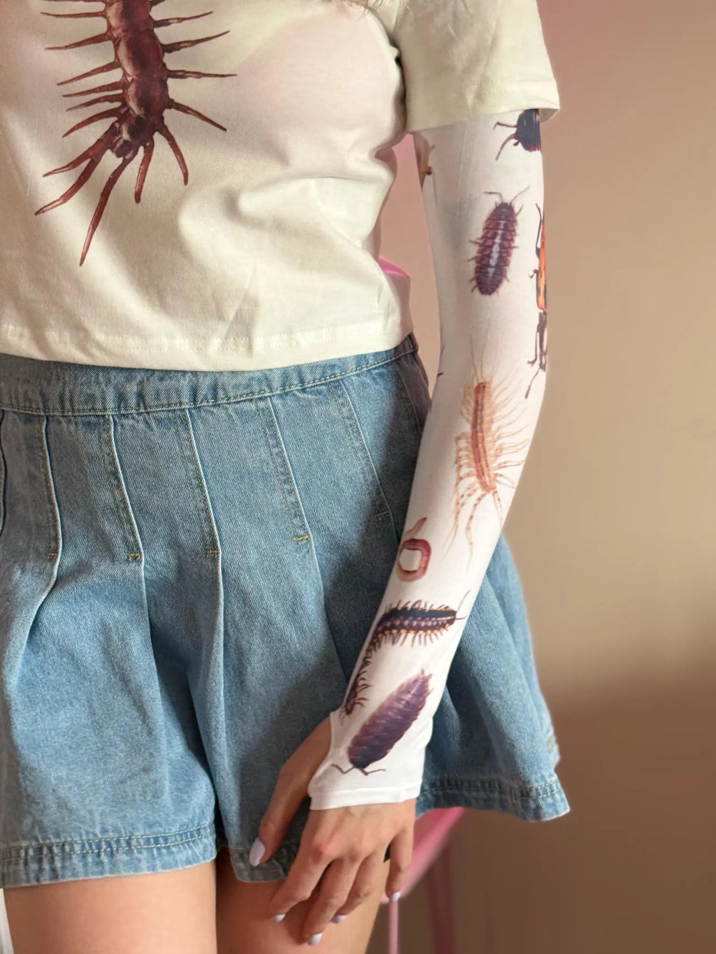 Insect Arm Sleeves — Dark Nature Print