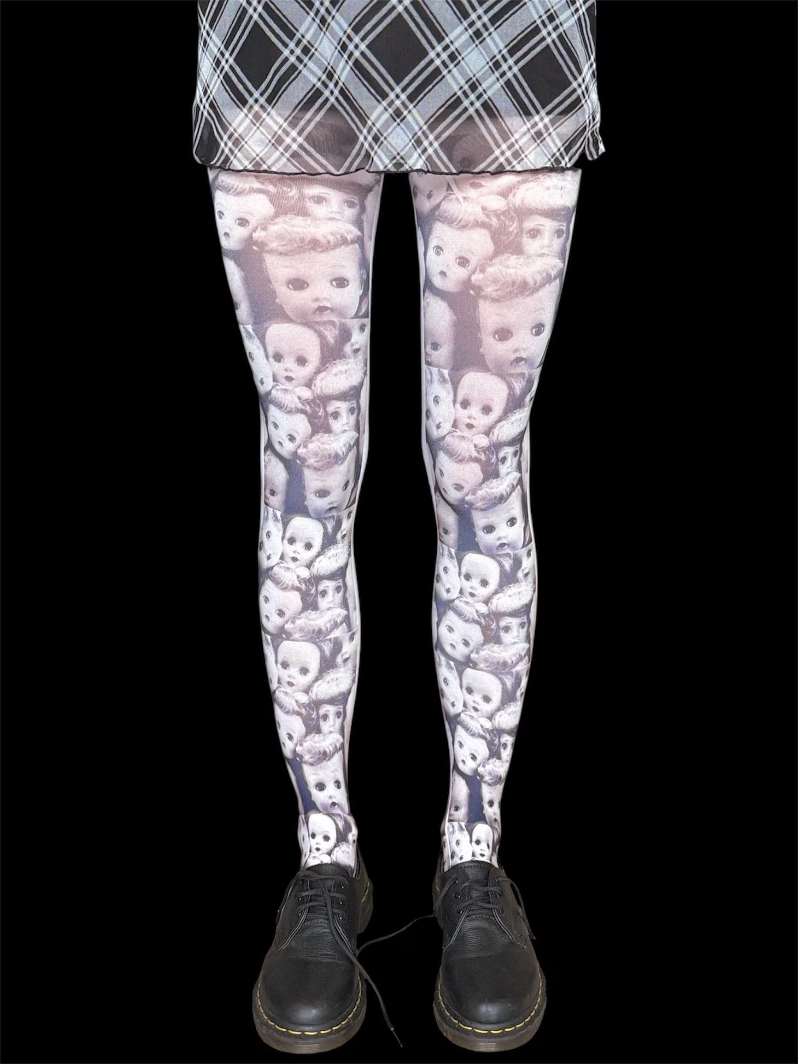 Doll Face Tights — Creepy Cute Statement Tights
