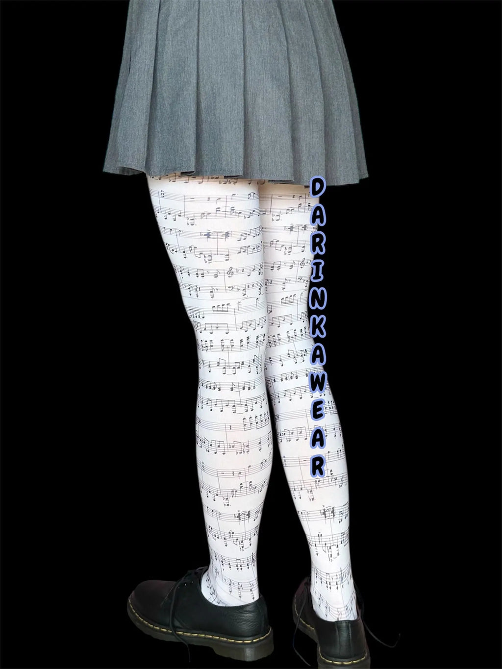 Sheet Music Tights – Dark Academia Romantic Y2K Pantyhose