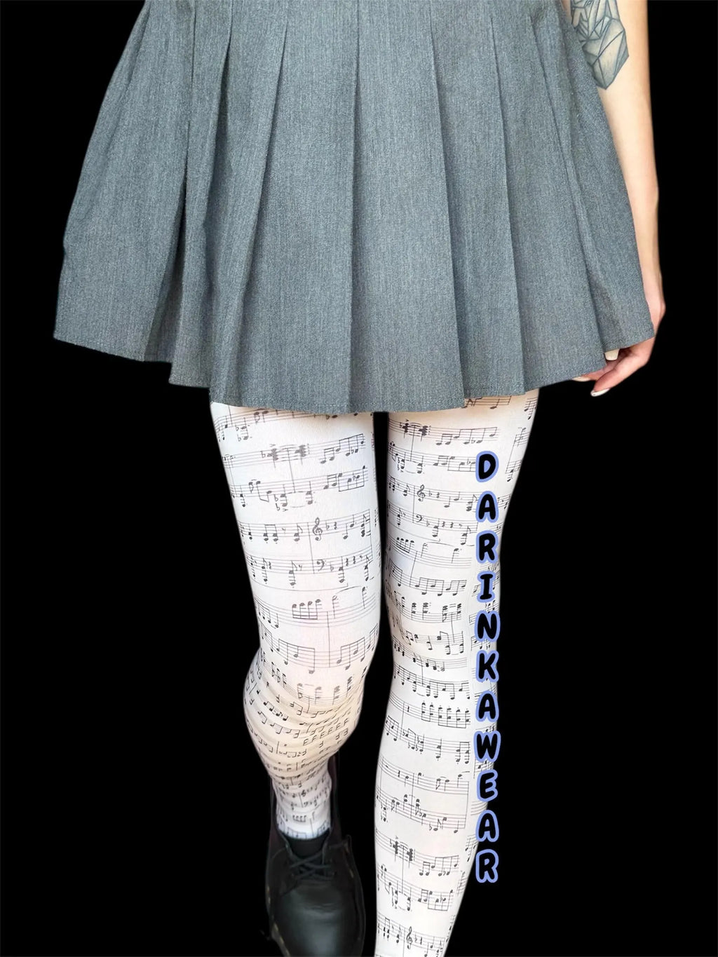 Sheet Music Tights – Dark Academia Romantic Y2K Pantyhose