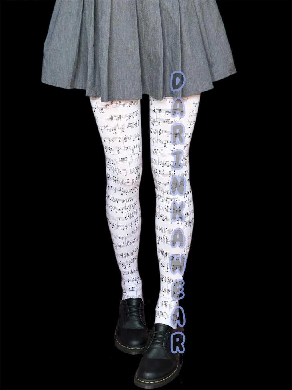 Sheet Music Tights – Dark Academia Romantic Y2K Pantyhose