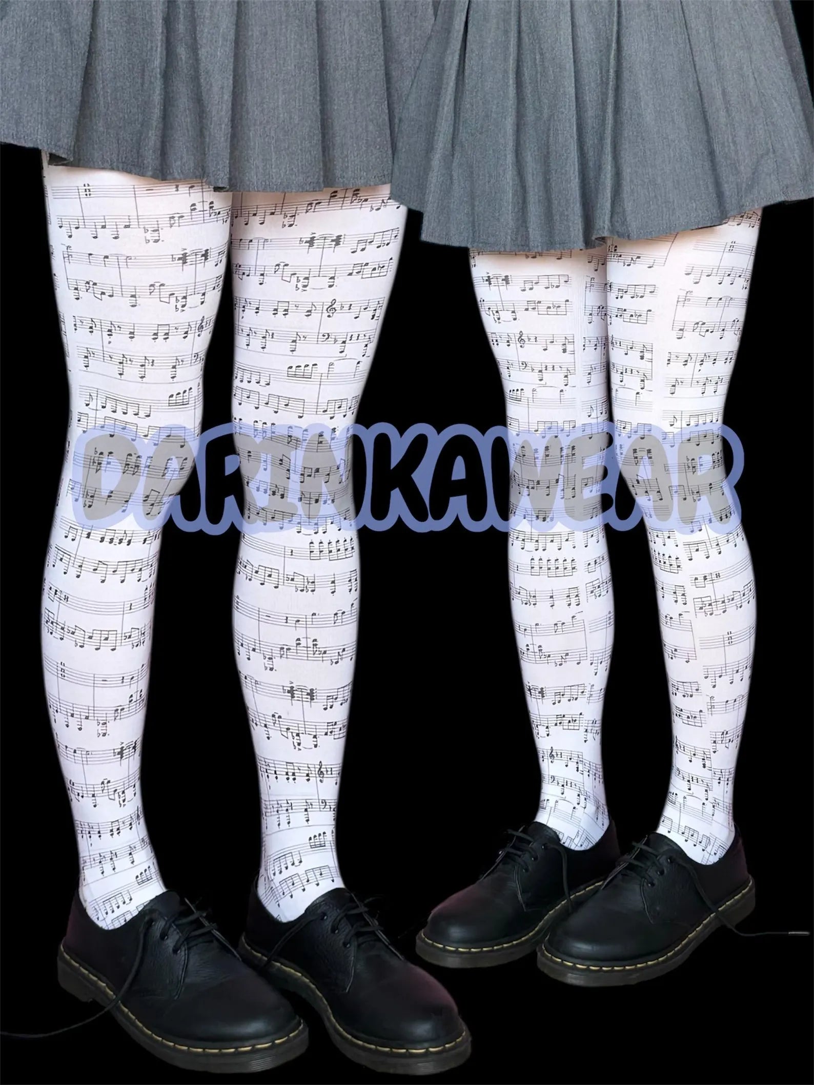 Sheet Music Tights – Dark Academia Romantic Y2K Pantyhose