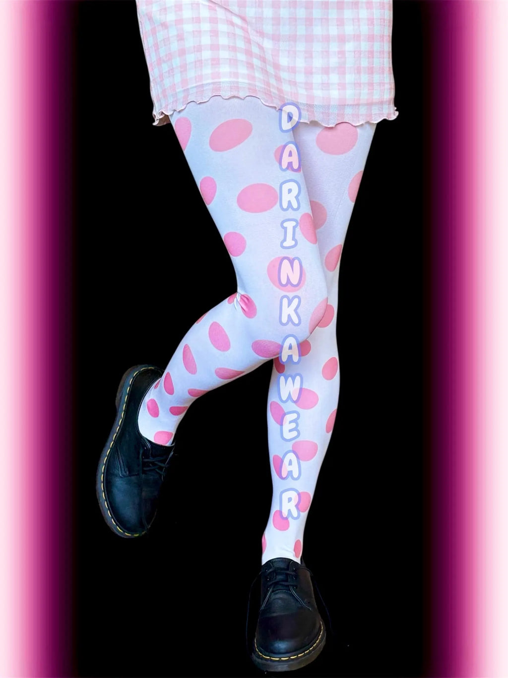 Pastel Polka Dot Tights – Cute Y2K Candycore Pantyhose