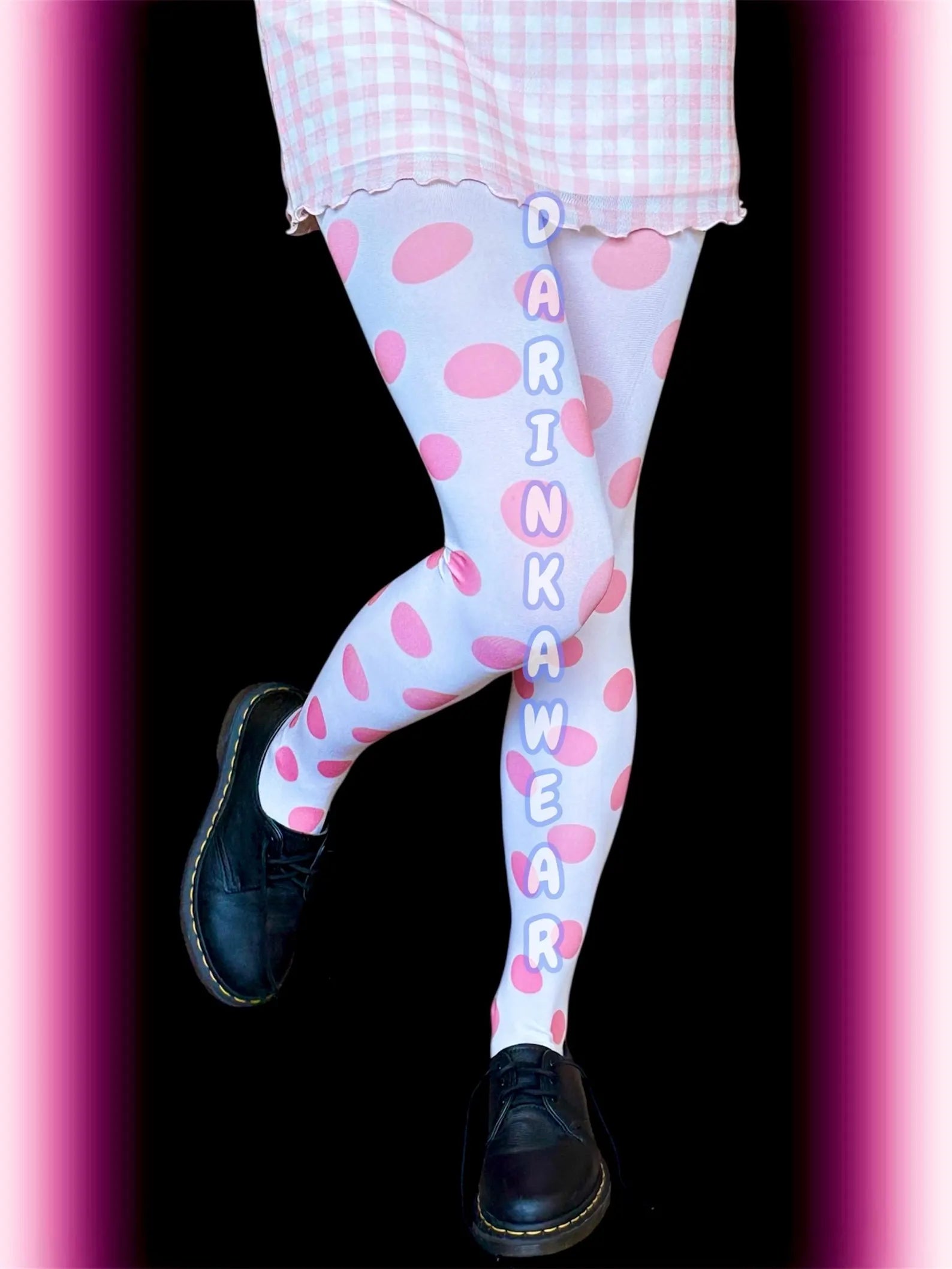 Pastel Polka Dot Tights – Cute Y2K Candycore Pantyhose