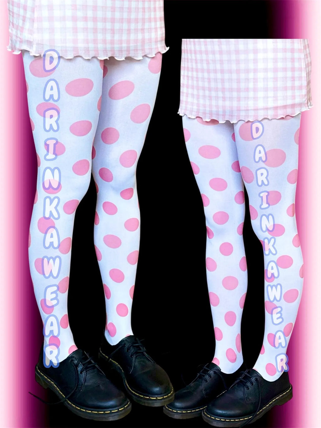 Pastel Polka Dot Tights – Cute Y2K Candycore Pantyhose
