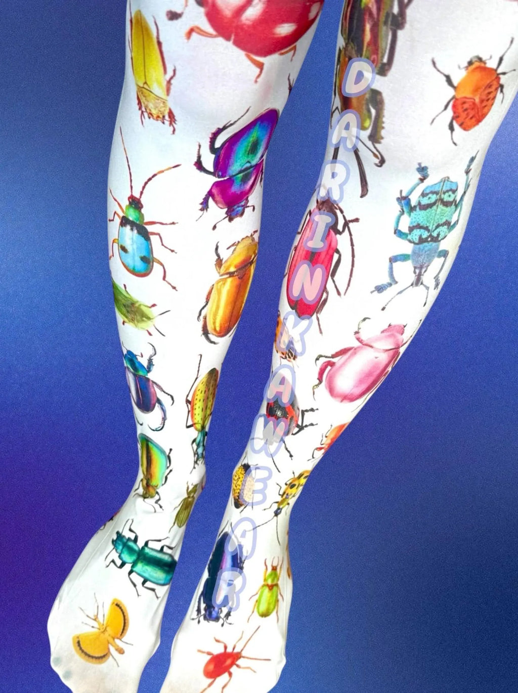 Rainbow Insect Tights – Surreal Naturecore Y2K Art Pantyhose