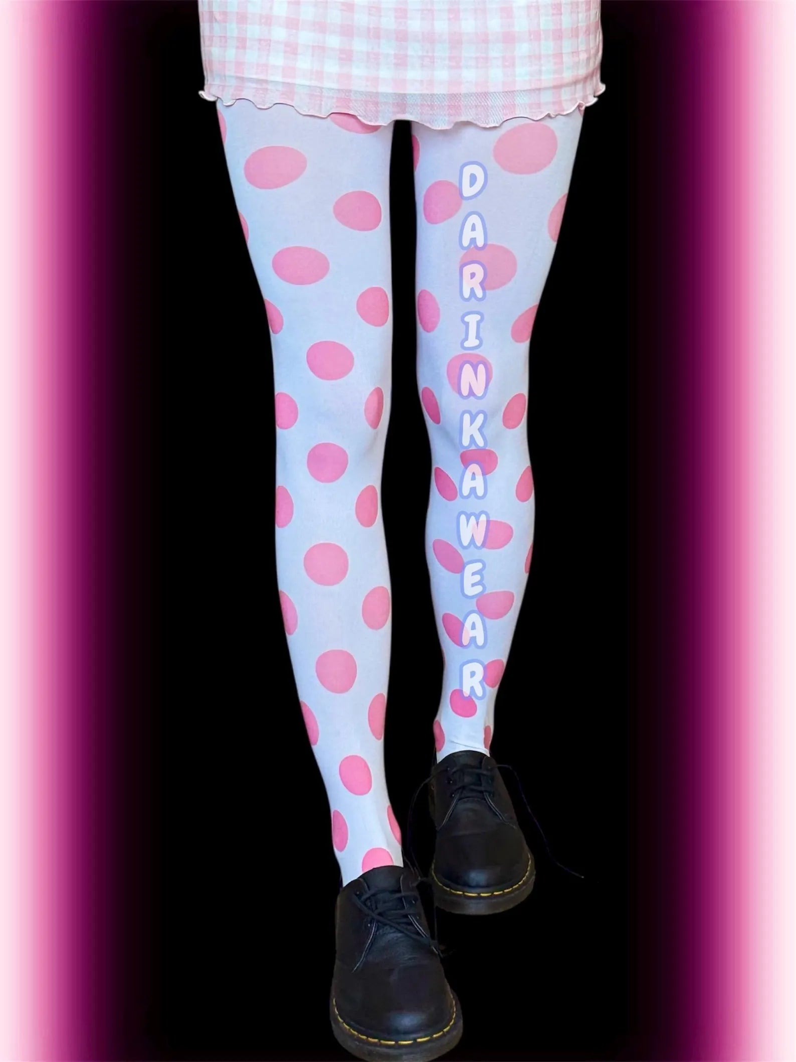 Pastel Polka Dot Tights – Cute Y2K Candycore Pantyhose