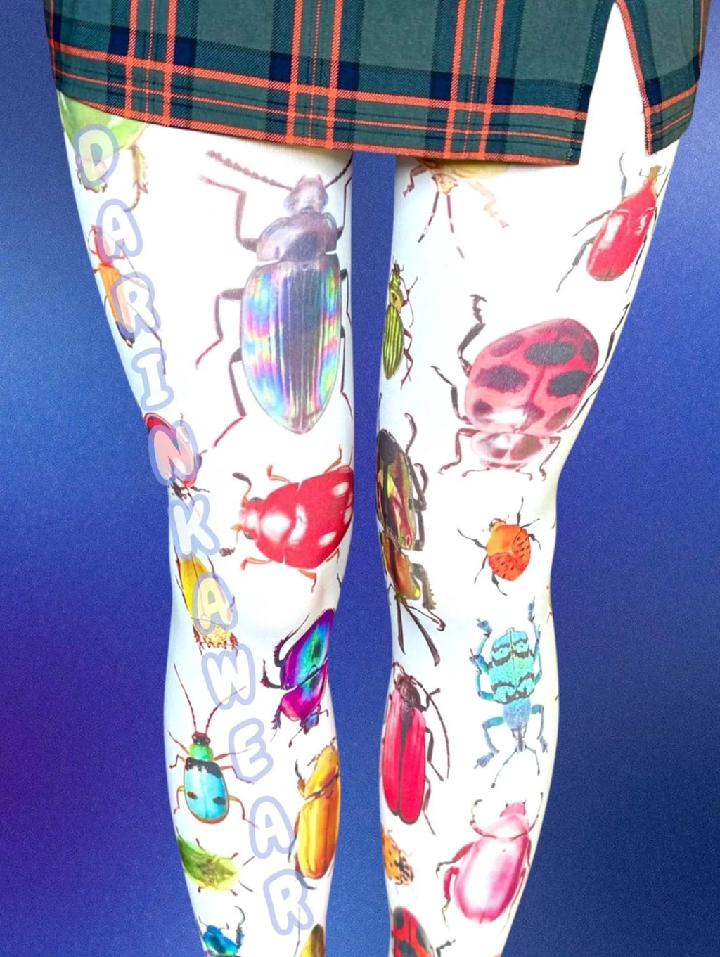 Rainbow Insect Tights – Surreal Naturecore Y2K Art Pantyhose