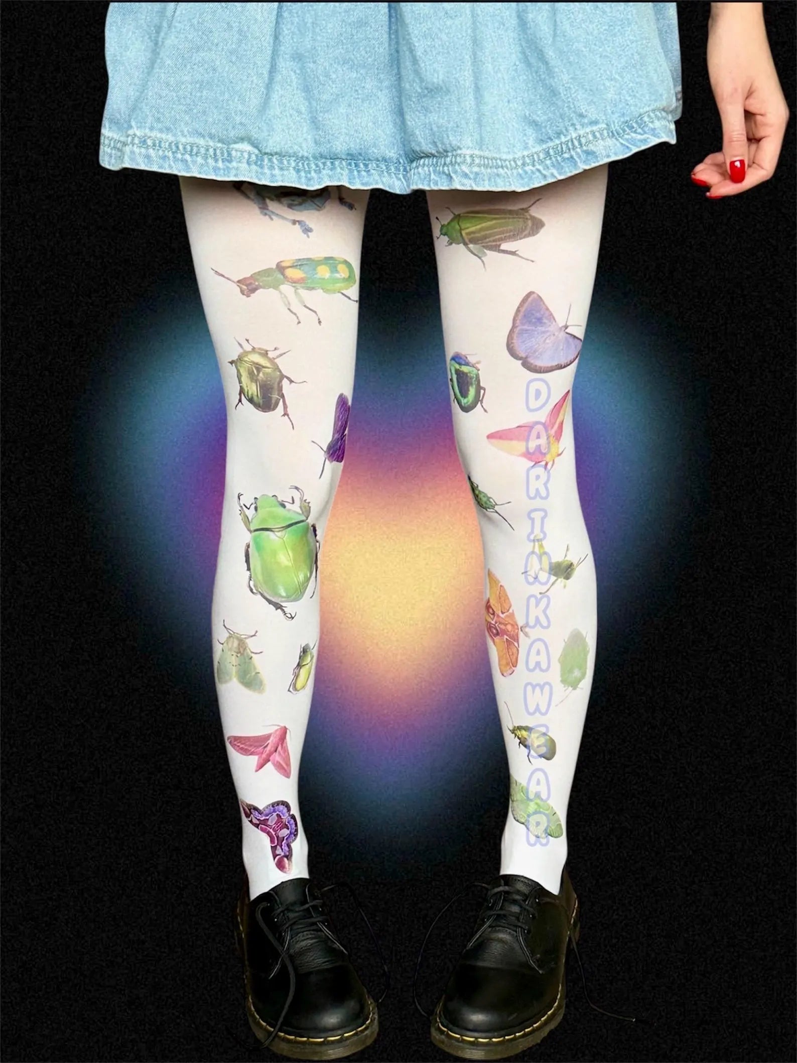 Insect Tights | Bug Print Tights | Fairycore Tights | Cottagecore Tights