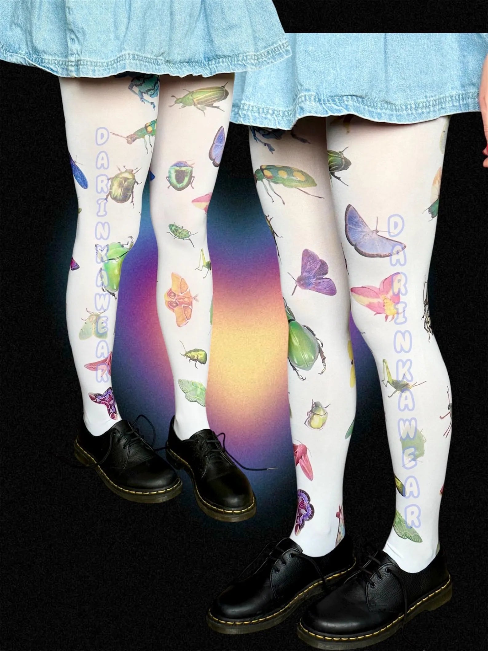 Insect Tights | Bug Print Tights | Fairycore Tights | Cottagecore Tights