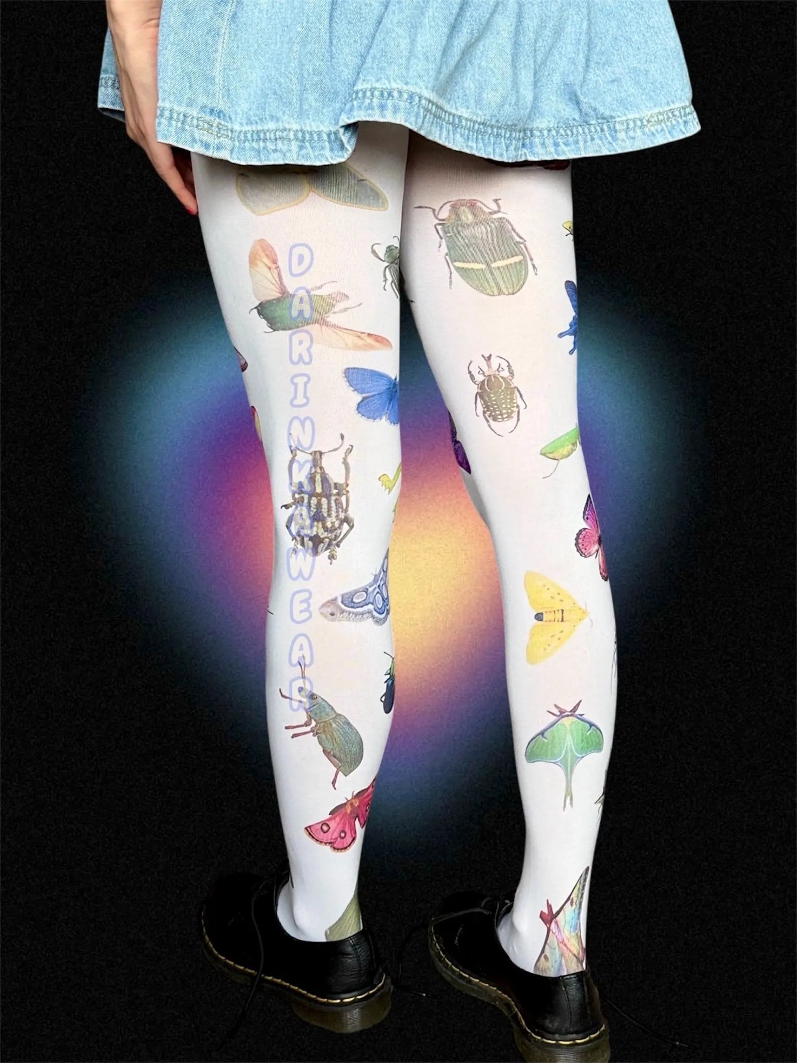Insect Tights | Bug Print Tights | Fairycore Tights | Cottagecore Tights