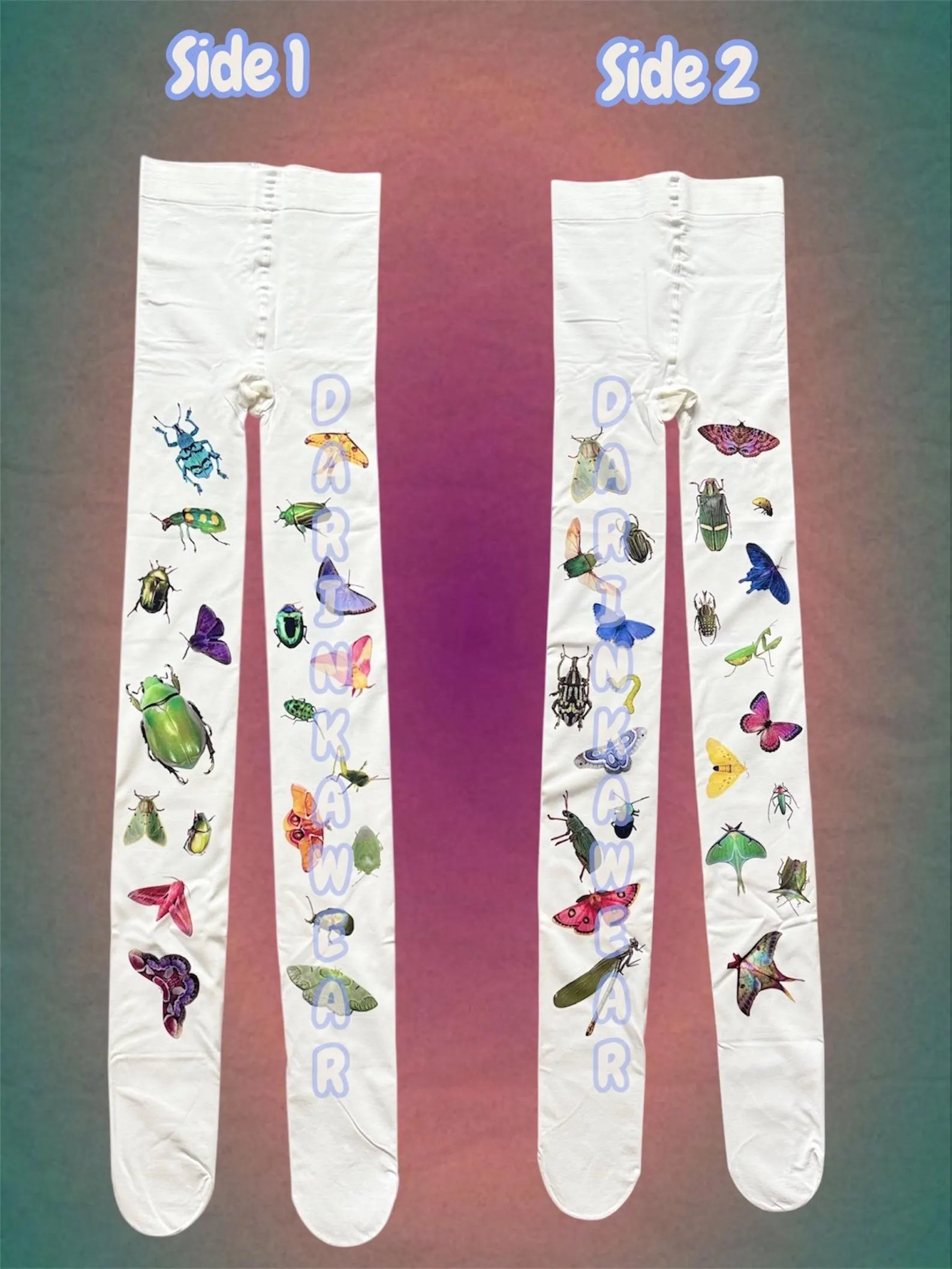 Insect Tights | Bug Print Tights | Fairycore Tights | Cottagecore Tights